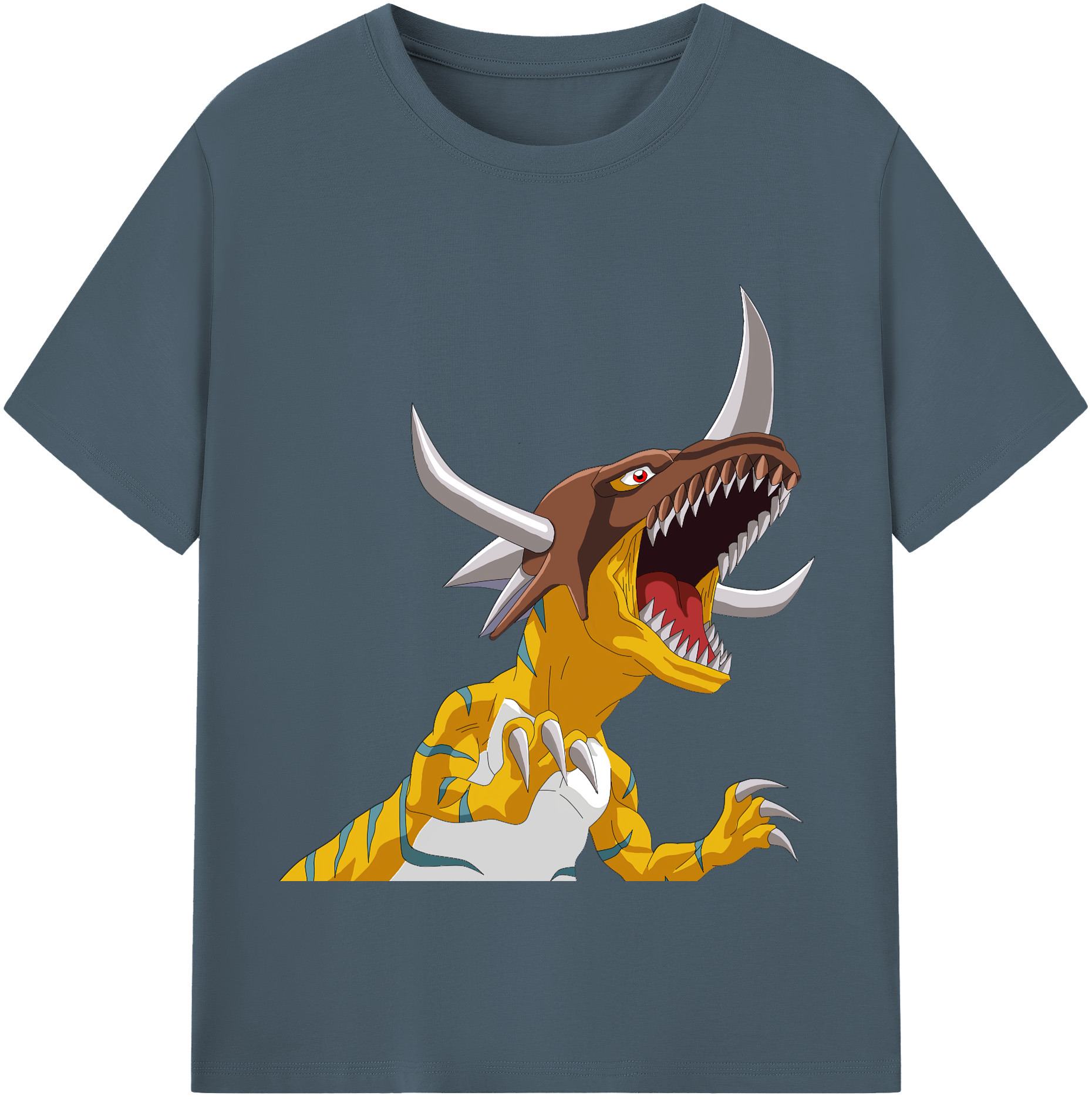 （画像用） Digimon デジタルモンスター/デジモン 綿100％半袖Tシャツ（フロントプリント）
